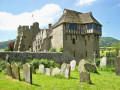 Stokesay Castle vom Kirchhof aus