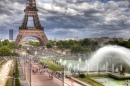 Eiffelturm Trocadero-Brunnen