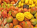 Saftige Mangos, Früchtemarkt, Barcelona