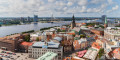 Aussicht auf Riga von der Petrikirche, Lettland