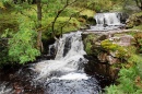 Kleiner Wasserfall in Talybont, Wales