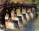 Rails-to-Trails-Brücke über dem Yough am Ohiopyle, Pennsylvania