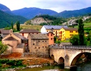 Bridge in Fiscal, Spanische Pyrenäen