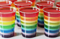 Regenbogen Pudding