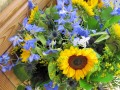 Sommer-Blau Blumenstrauß