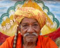 Seelenvoller Sadhu, Gulbai Tekra, Indien