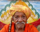 Seelenvoller Sadhu, Gulbai Tekra, Indien