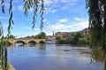 Welsh Bridge und der Severn Fluß, England