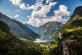 Dorf Geiranger in Norwegen