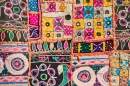 Indischer Flickwerk-Teppich in Rajasthan