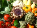 Artischocken-Blume und Mehr Gemüse