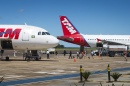 An Bord des Airbus A320 in Panama gehen