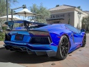 Chrom-Blau Lamborghini Aventador