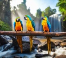 Blau-Gelbe Macaws