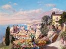 Blick von Taormina, Sizilien