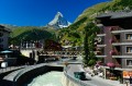 Zermatt, Fluss Vispa und das Matterhorn