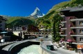 Zermatt, Fluss Vispa und das Matterhorn