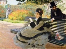 Camille Monet im Garten von Argenteuil