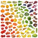 Regenbogen-Sammlung von Obst und Gemüse