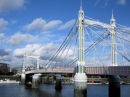 Albert-Brücke über den Fluss Themse, London