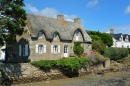 Traditionelles bretonisches Haus, Frankreich