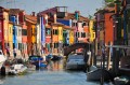 Burano Häuser, Venedig