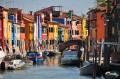 Burano Häuser, Venedig