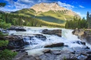 Die Athabasca Falls im Jasper-Nationalpark
