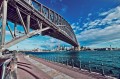 Sydney Hafenbrücke im Winter