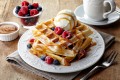 Belgische Waffeln mit Eis