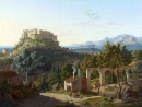 Landschaft mit dem Schloss von Massa Di Carrara
