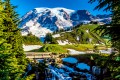 Myrtle Falls und Mount Rainier