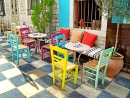 Straßencafe in Athen, Griechenland