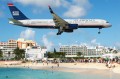 US Airways Boeing 757 Landet in Saint-Martin