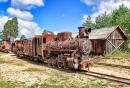 Alte Rostige Lokomotive