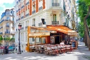 Straßencafe auf Montmartre, Paris