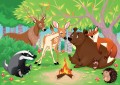 Tiere Zelten im Wald