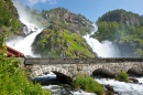 Wasserfall Latefossen, Norwegen