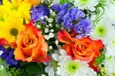 Gerbera und Rosen Blumenstrauß