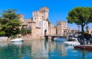 Schloss Sirmione auf Gardasee, Italien