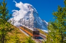 Bergbahn vor dem Berg Matterhorn Peak