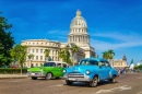 Klassische Amerikanische Autos in Havanna, Kuba