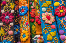 Traditionelle Anden-Textil