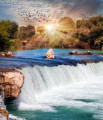 Manavgat Wasserfall In Türkei