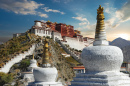 Der Potala-Palast in Lhasa, Tibet