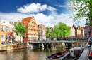 Kanäle in Amsterdam Innenstadt
