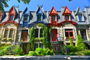 Viktorianische Häuser in Montreal