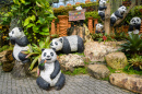 Panda Statuen in Pattaya, Thailand