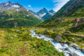 Wasserfall in den Schweizer Alpen