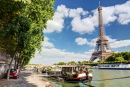Fluss Seine mit dem Eiffelturm